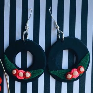 Flower Hoops with Sterling Silver